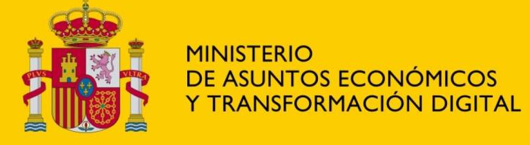 Ministerio asuntos economicos y transf digital